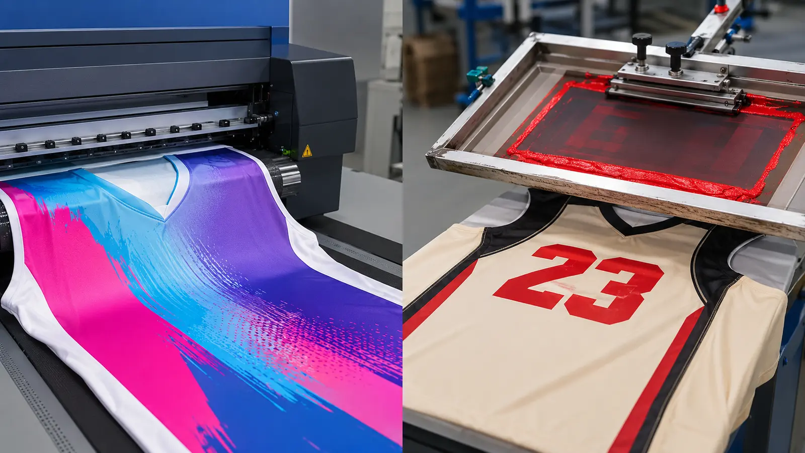 Sublimation vs Screen Printing for Team Uniforms