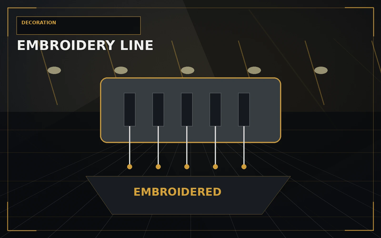 Embroidery production line