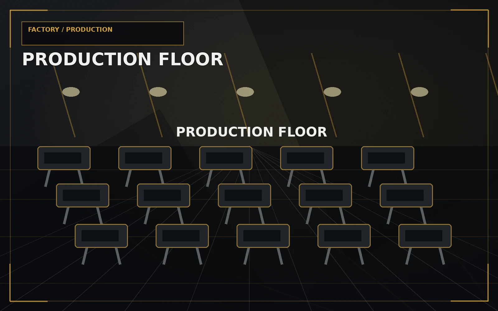 Production floor overview