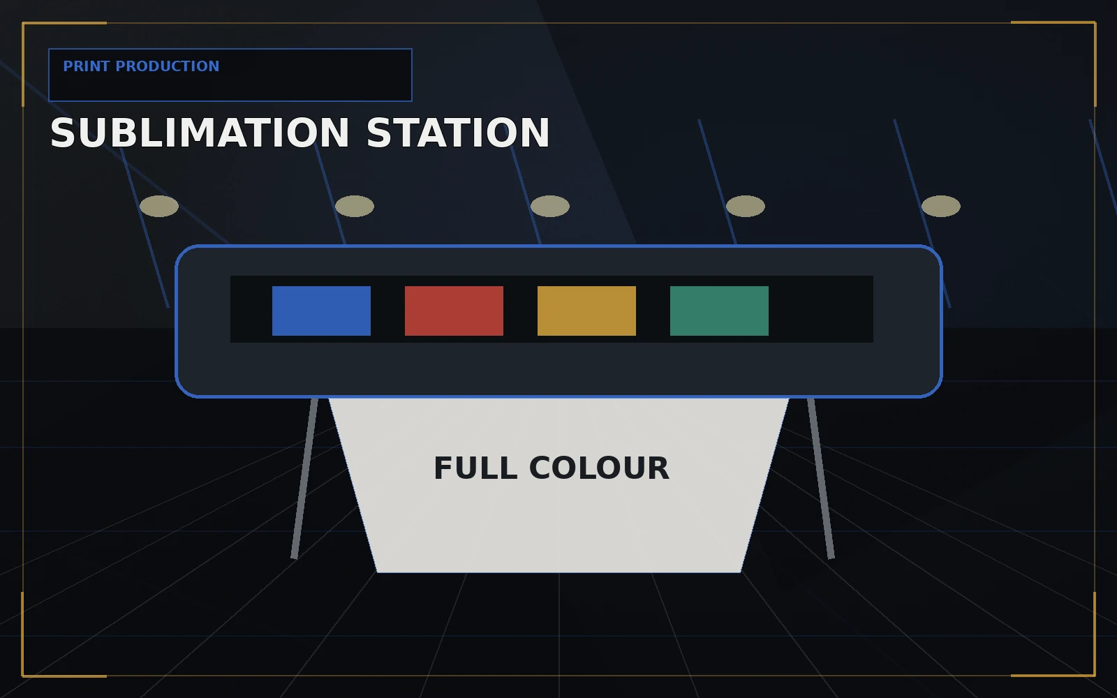 Full colour print production station