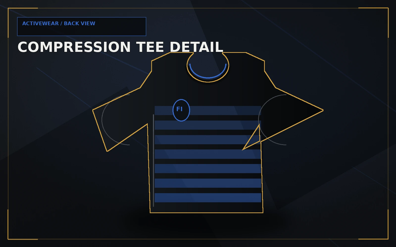 Compression training tee alternate view
