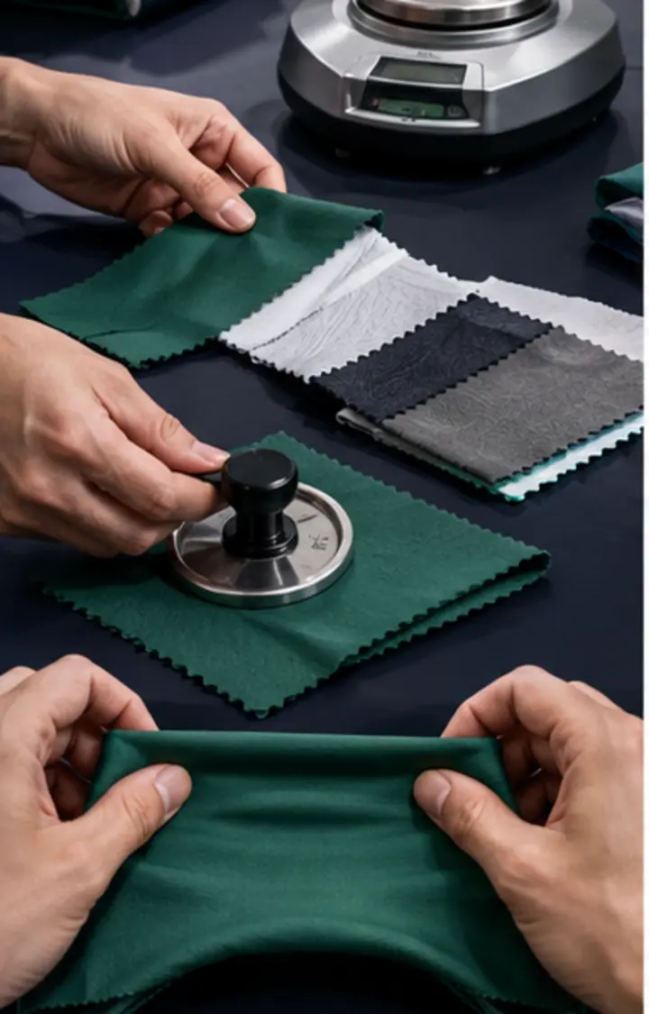 Fabric weight, stretch and function testing