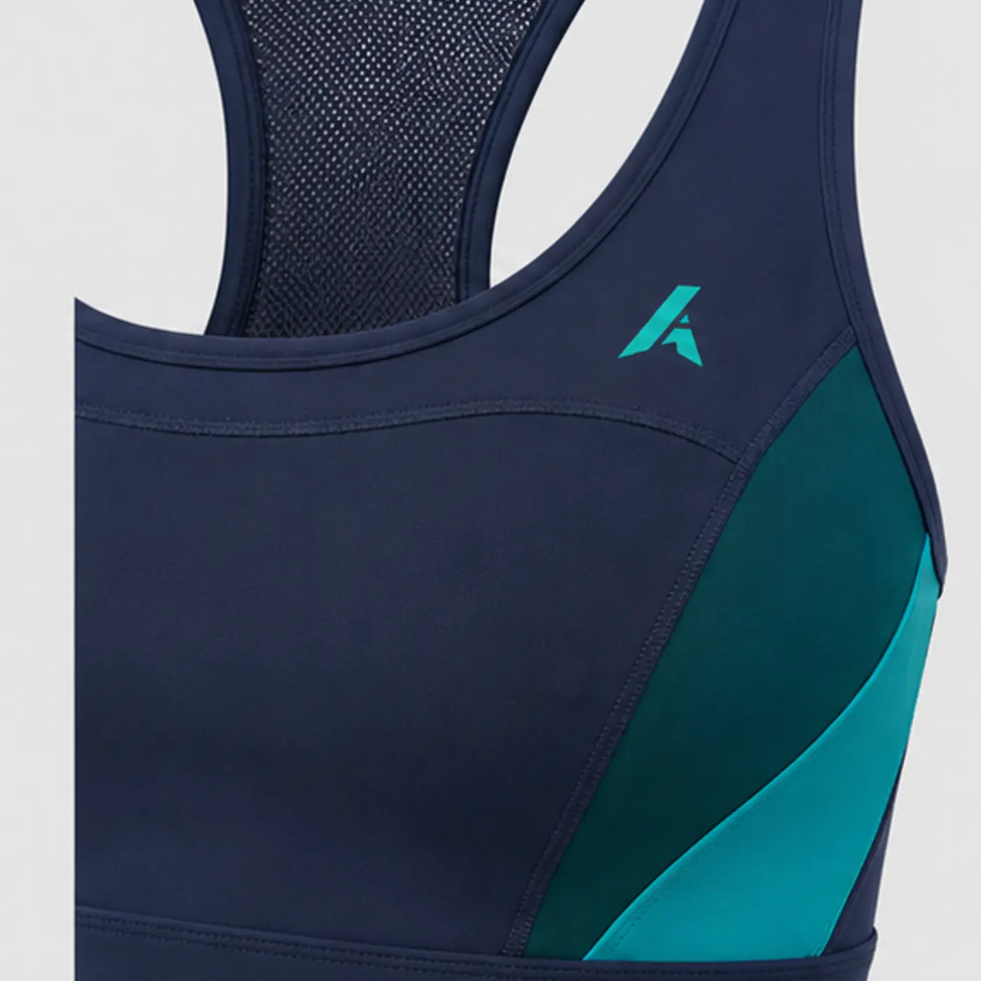 Sports Bra Reference 01 — fabric and construction detail