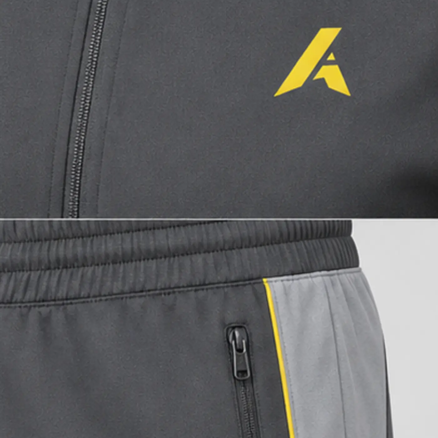 Performance Tracksuit Reference 01 — fabric and construction detail