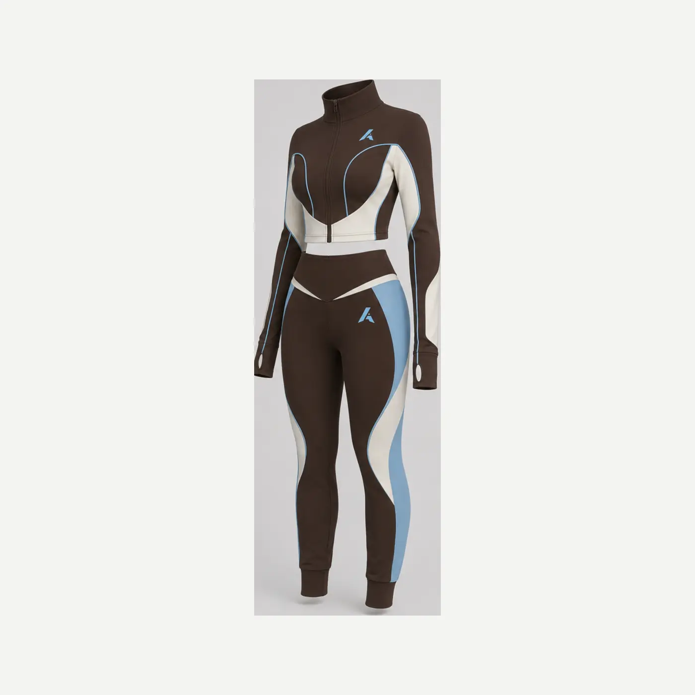 Performance Tracksuit Reference 02 — three-quarter view