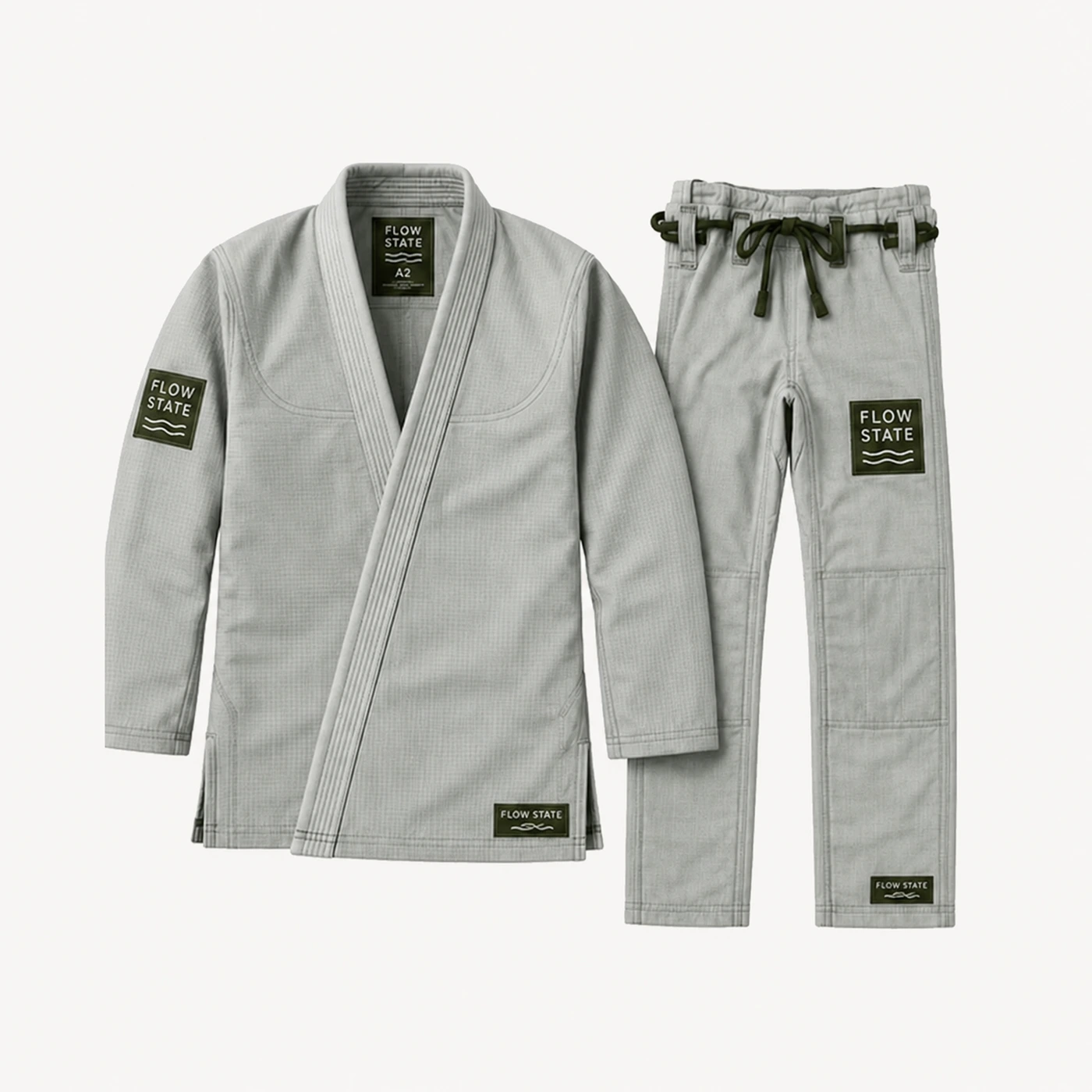 Flow State White BJJ Gi