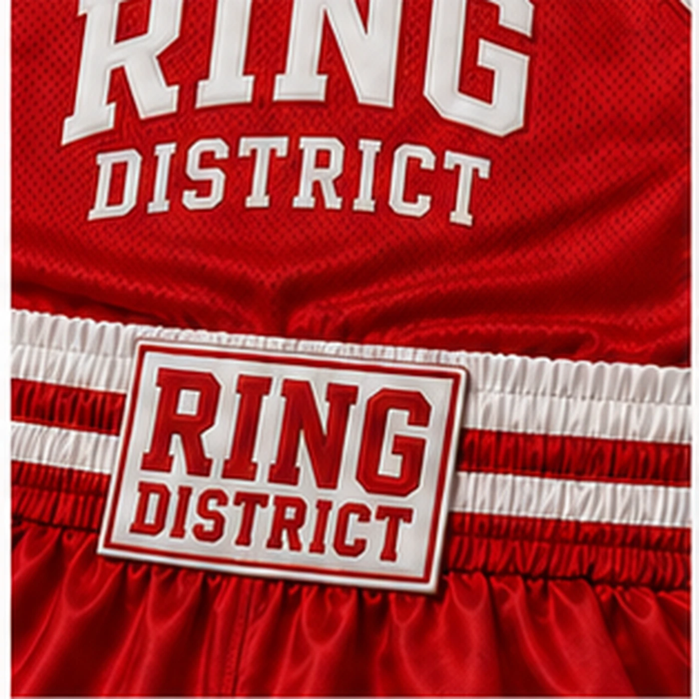Ring District Boxing Uniform — fabric and construction details