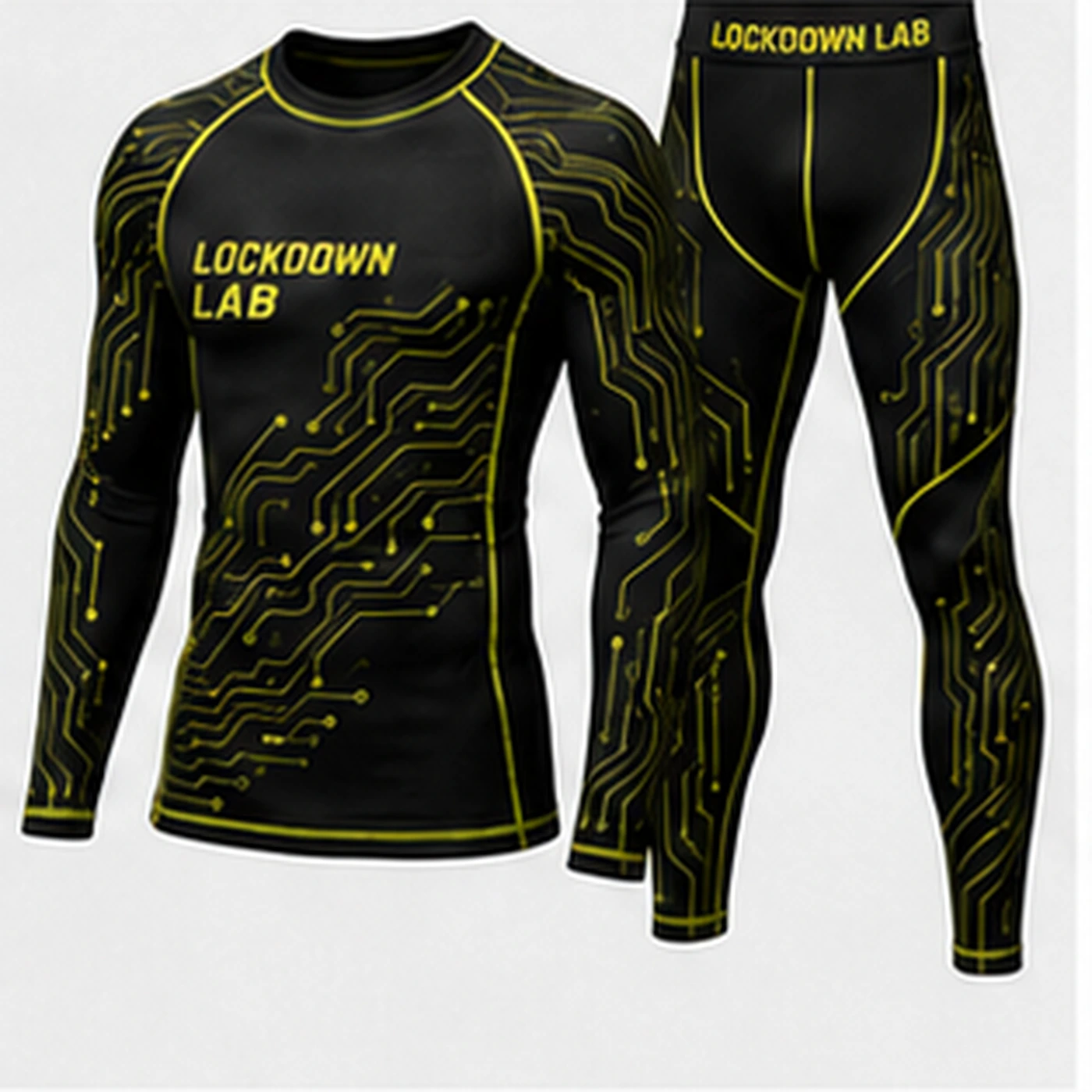 Lockdown Lab Compression Set — three-quarter angle view