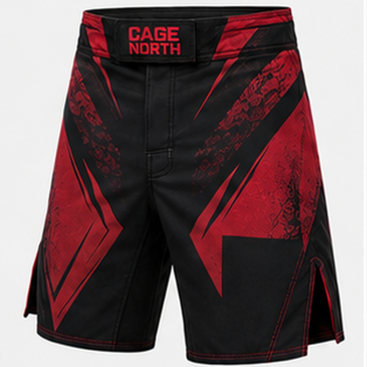 Cage North MMA Fight Shorts — three-quarter angle view