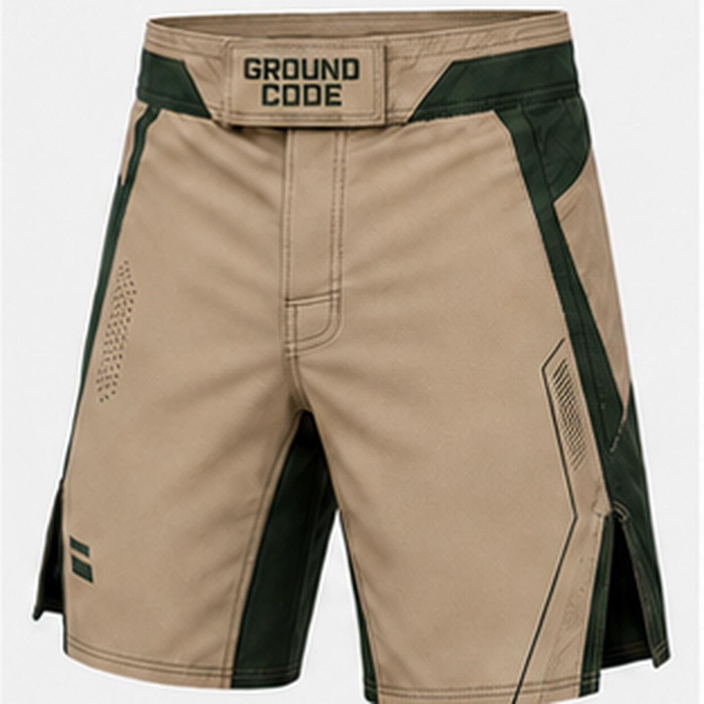Ground Code MMA Fight Shorts — three-quarter angle view
