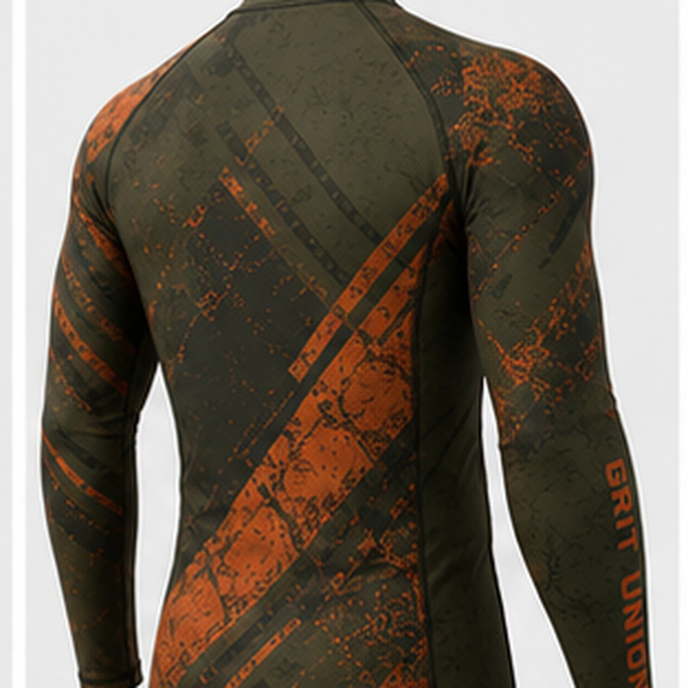 Grit Union Long-Sleeve Rash Guard — back view
