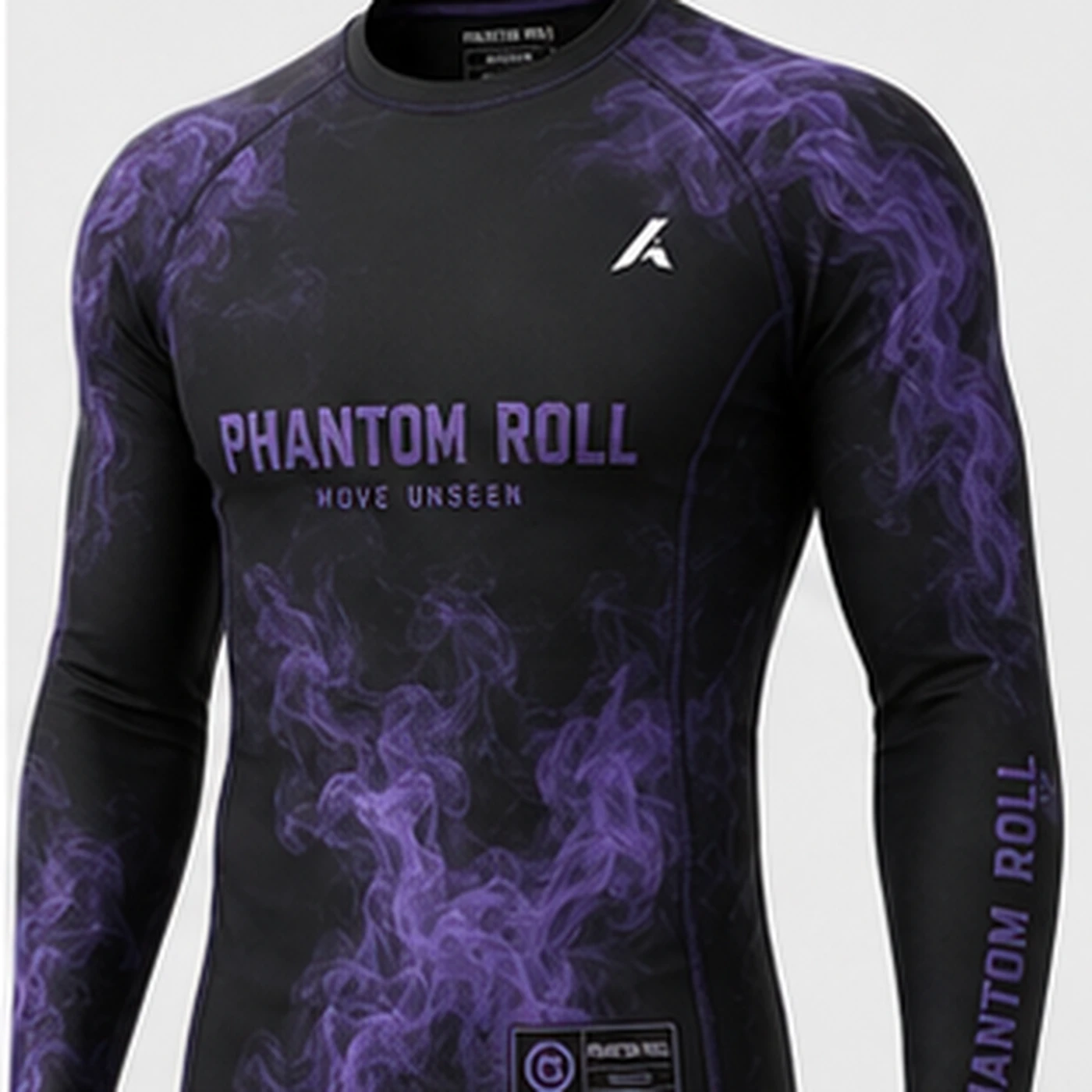 Phantom Roll Long-Sleeve Rash Guard — three-quarter angle view