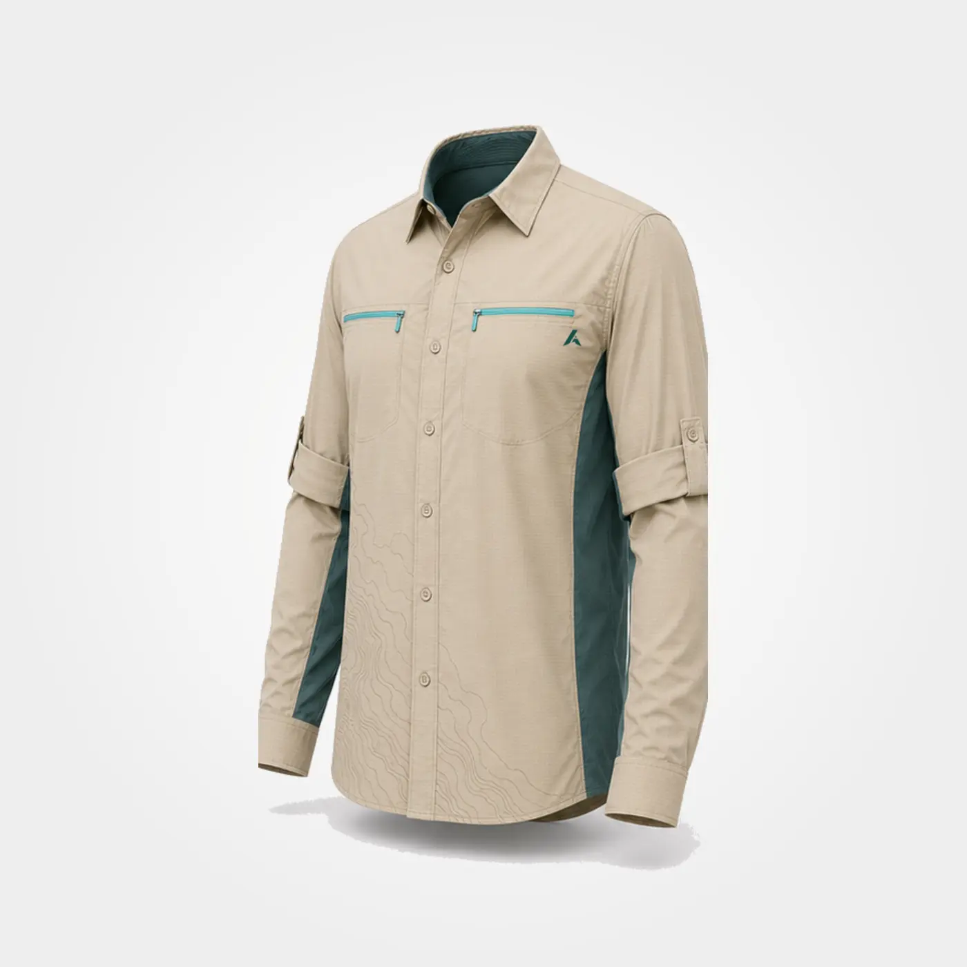 Fishing Wear Reference 03 — three-quarter angle view