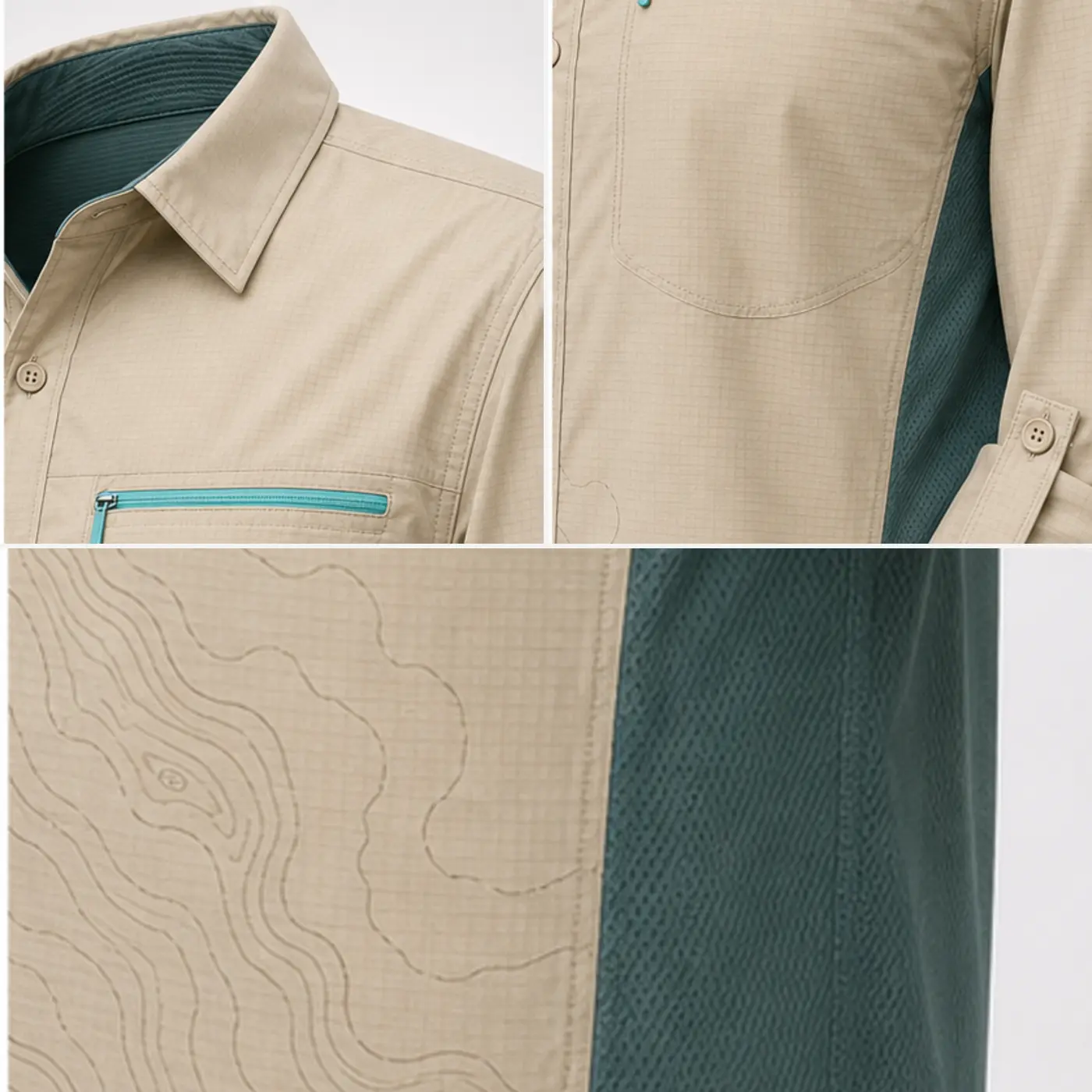 Fishing Wear Reference 03 — fabric and construction details