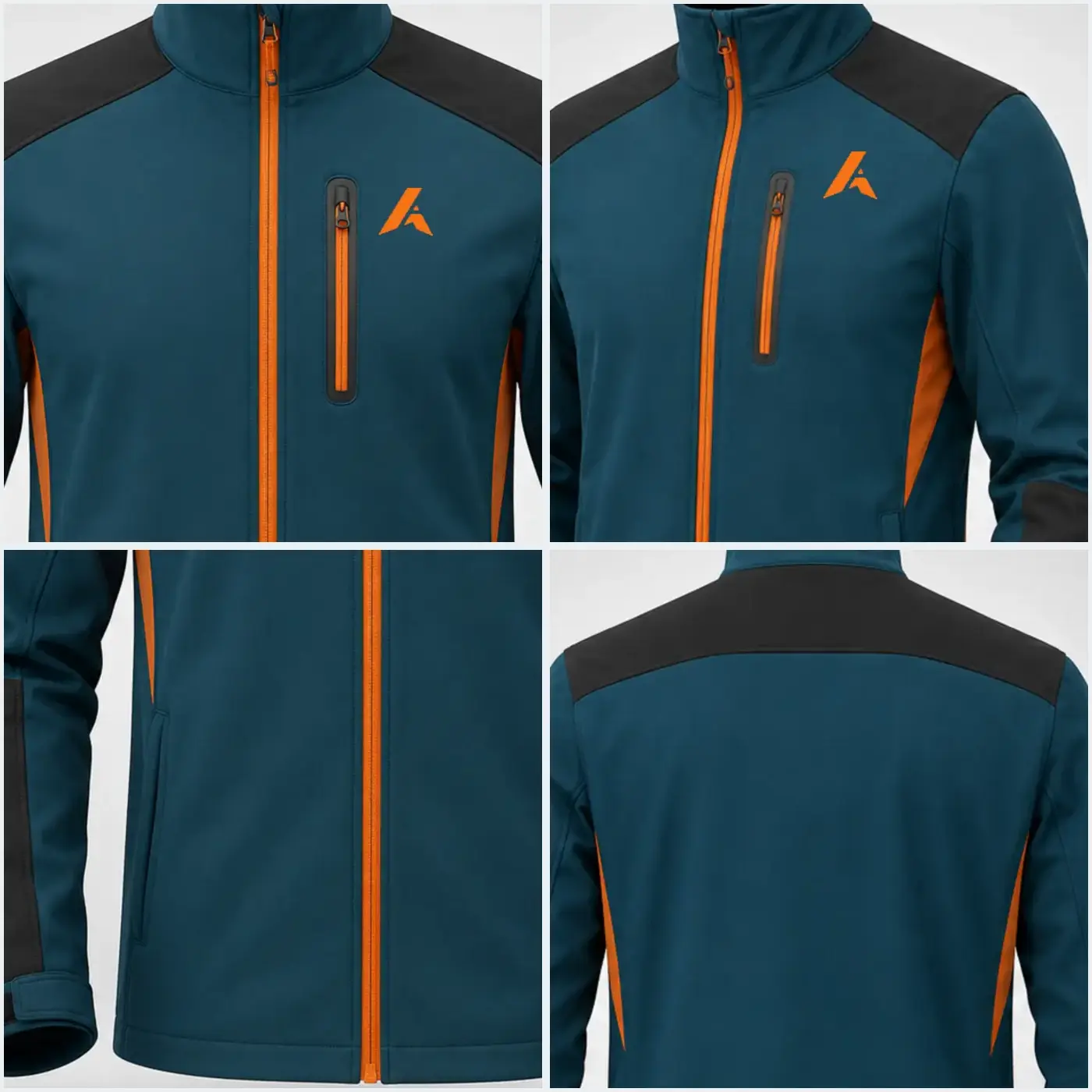 Softshell Jacket Reference 01 — fabric and construction details