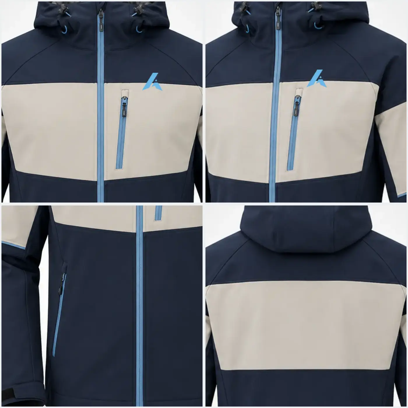 Softshell Jacket Reference 02 — fabric and construction details