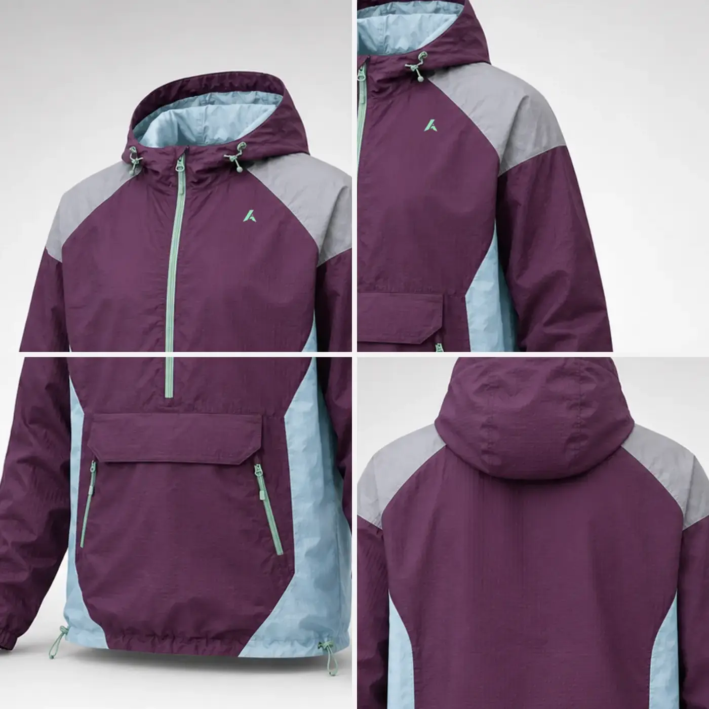 Outdoor Windbreaker Reference 04 — fabric and construction details