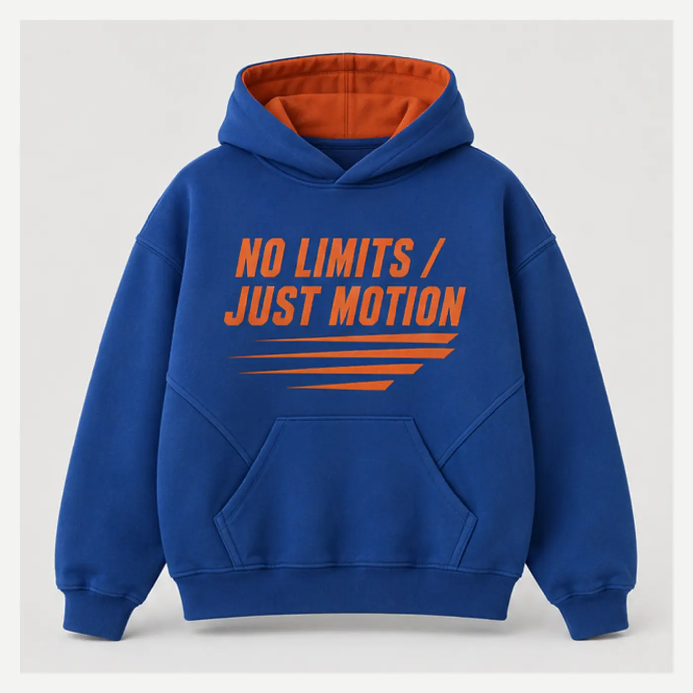 No Limits Cobalt Screen-Print Hoodie