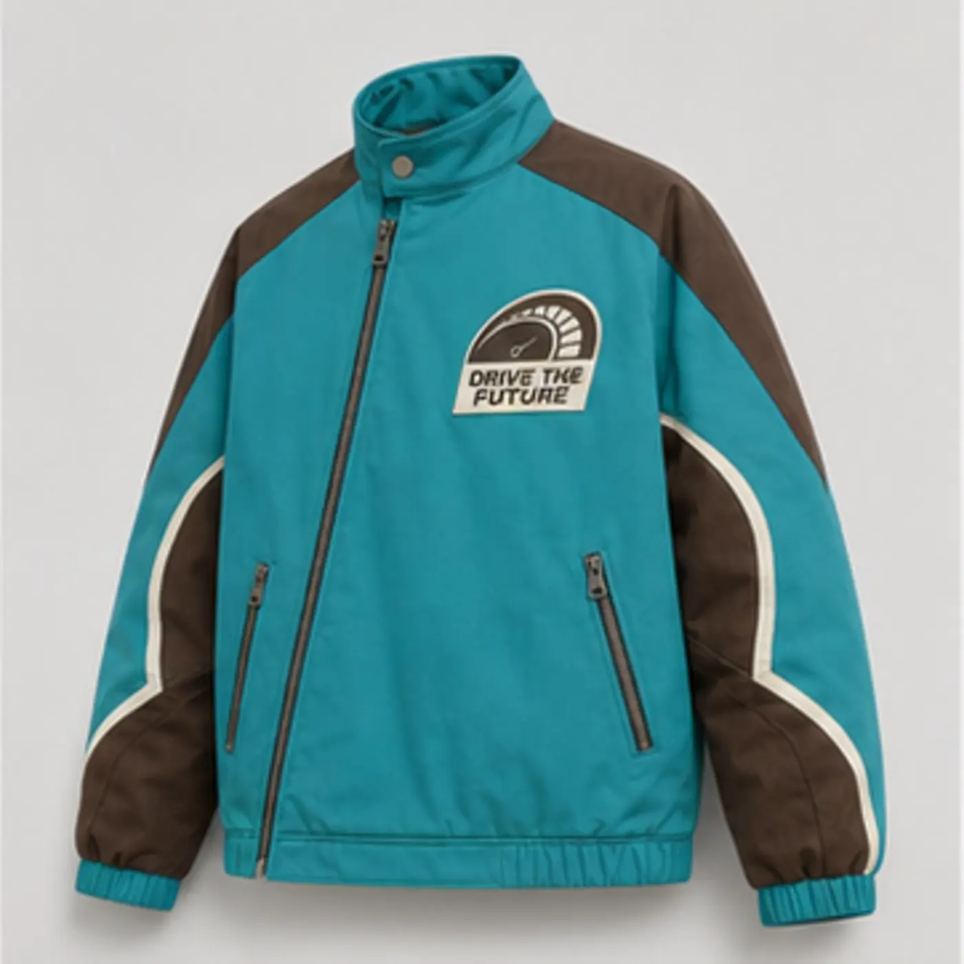 Drive The Future Technical Racing Jacket — three-quarter angle view