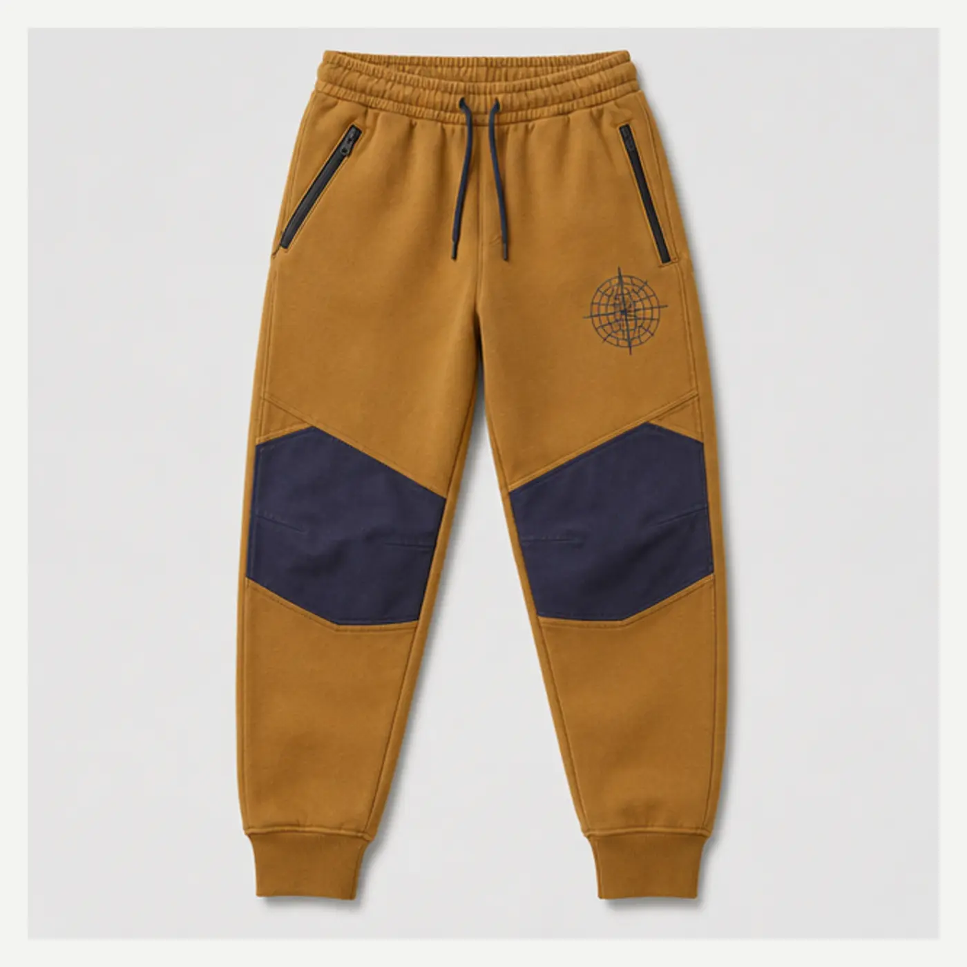Ochre Utility Screen-Print Joggers