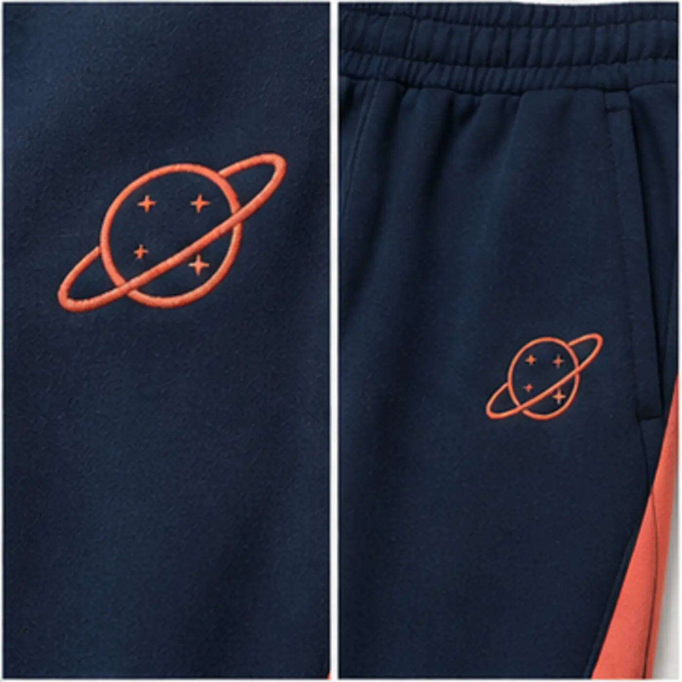 Midnight Coral Technical Track Set — fabric and construction details