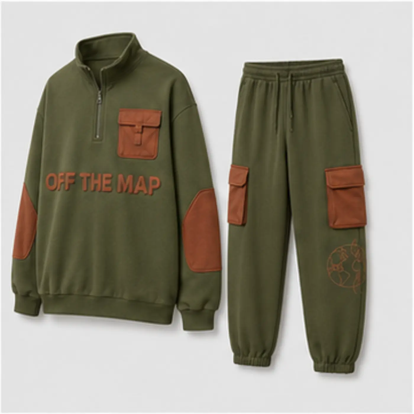 Off The Map Utility Streetwear Set — three-quarter angle view