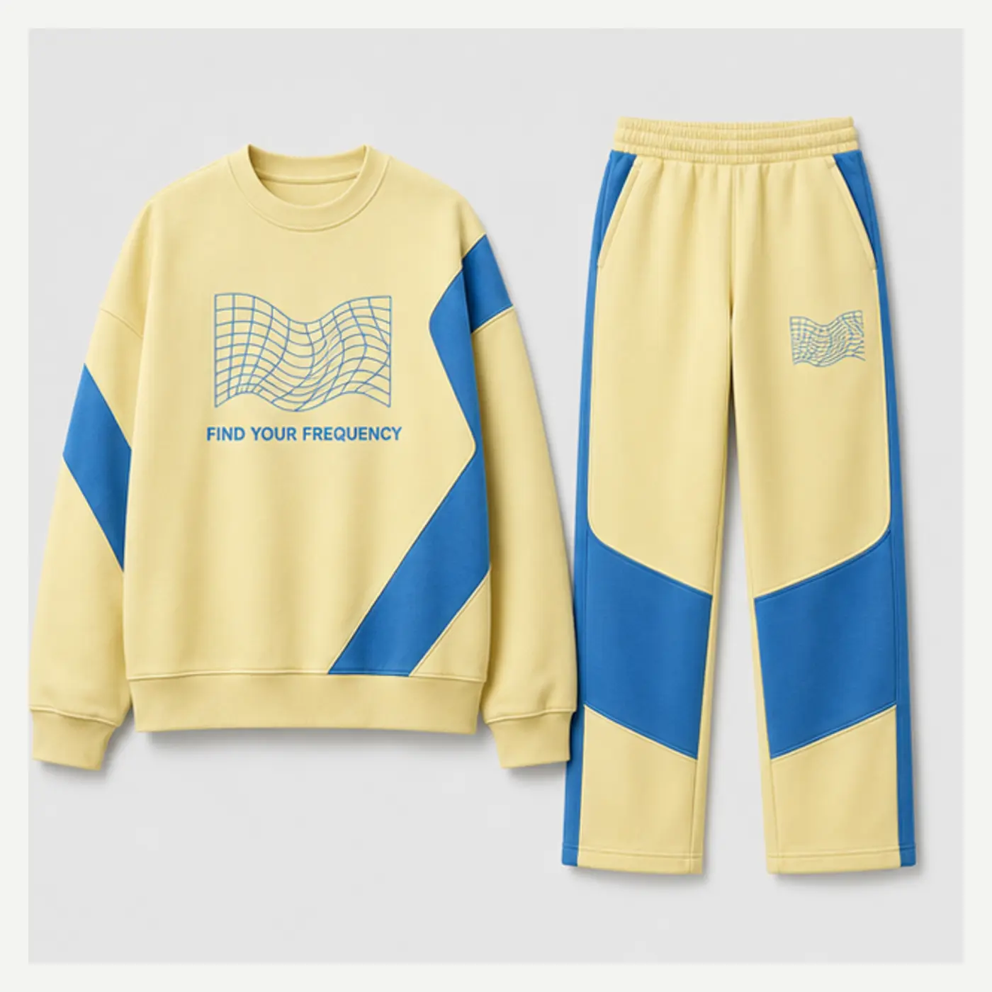 Find Your Frequency Panelled Sweat Set