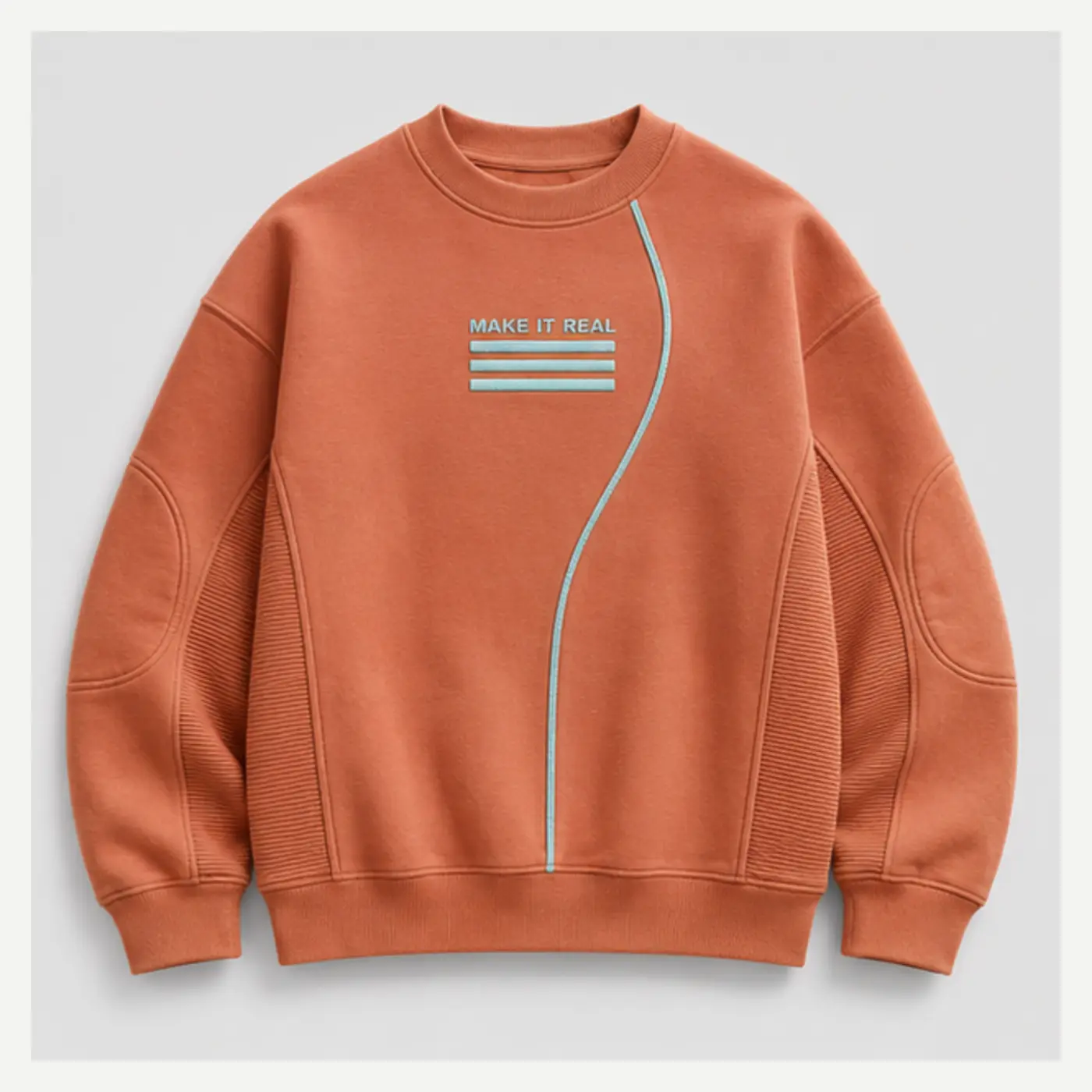 Make It Real Silicone-Print Sweatshirt