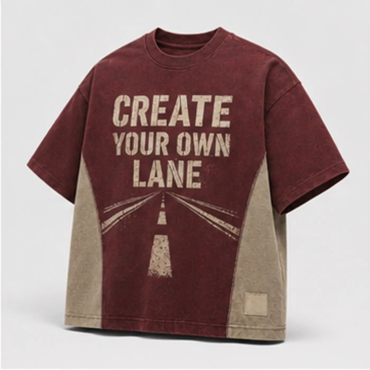 Create Your Own Lane Screen-Print T-Shirt — three-quarter angle view