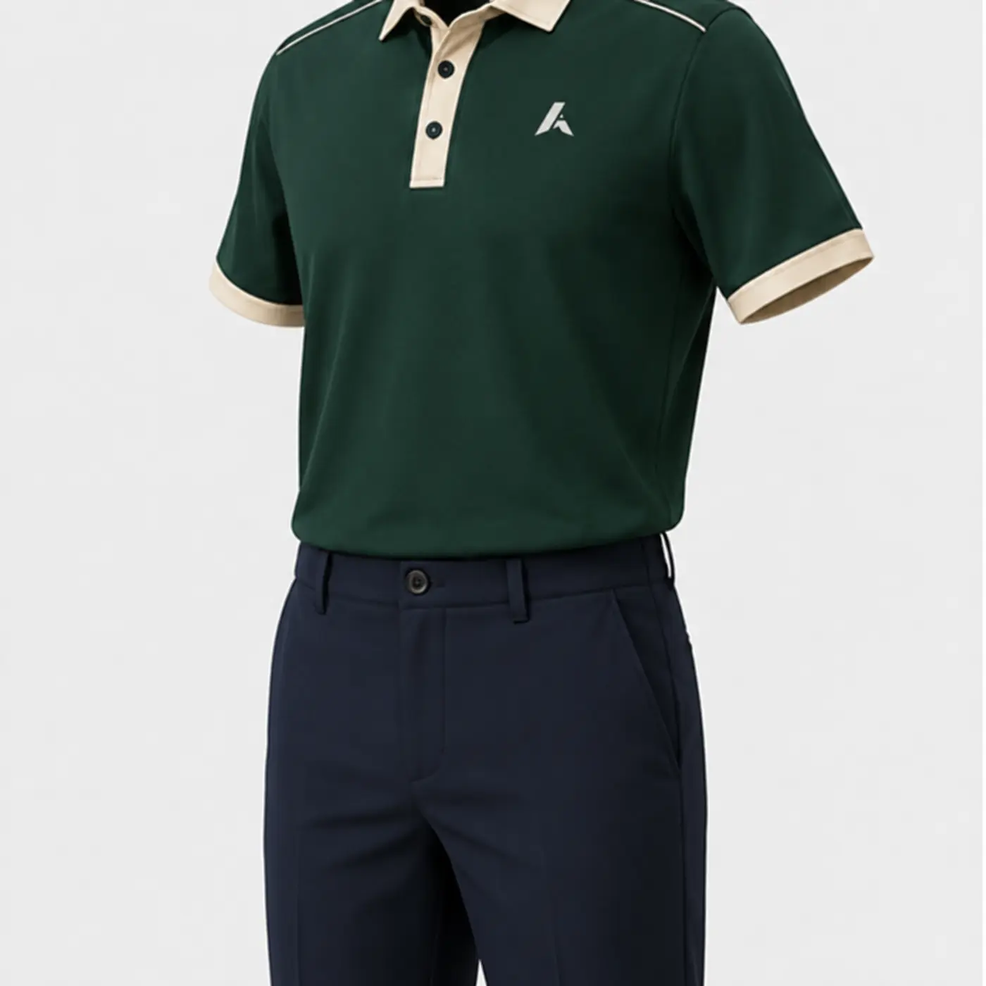 Classic Forest Golf Uniform — three-quarter angle view
