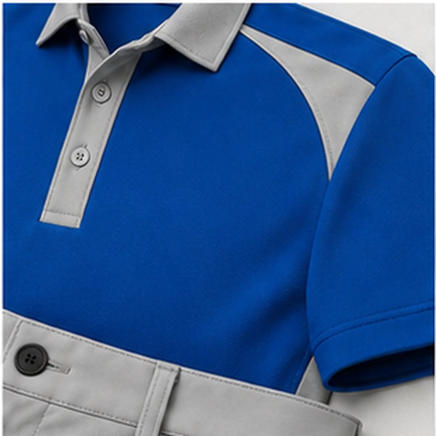 Royal Performance Golf Uniform — fabric and construction view