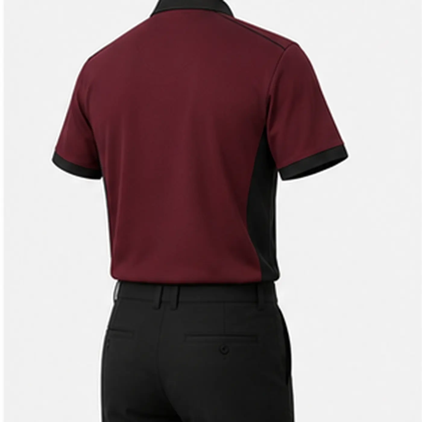 Maroon Tour Golf Uniform — back view
