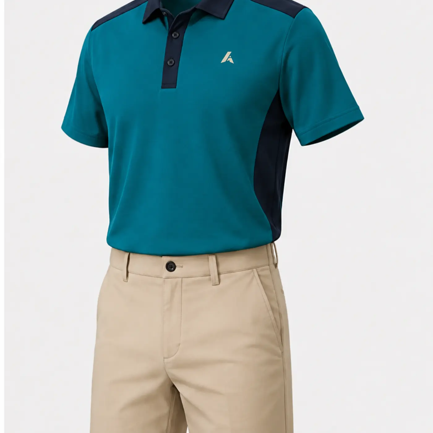 Teal Club Golf Uniform — three-quarter angle view
