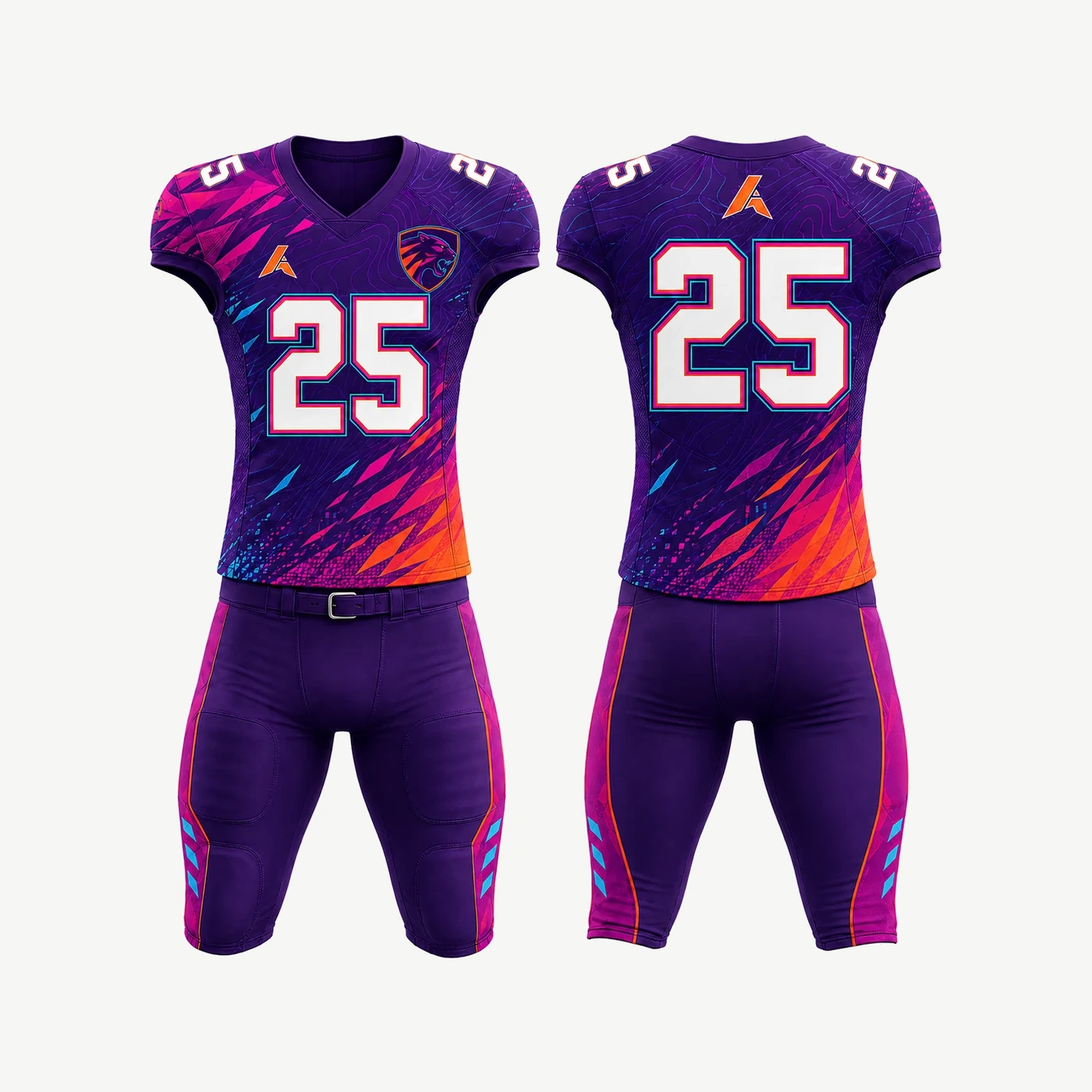 Violet Tech Football Uniform
