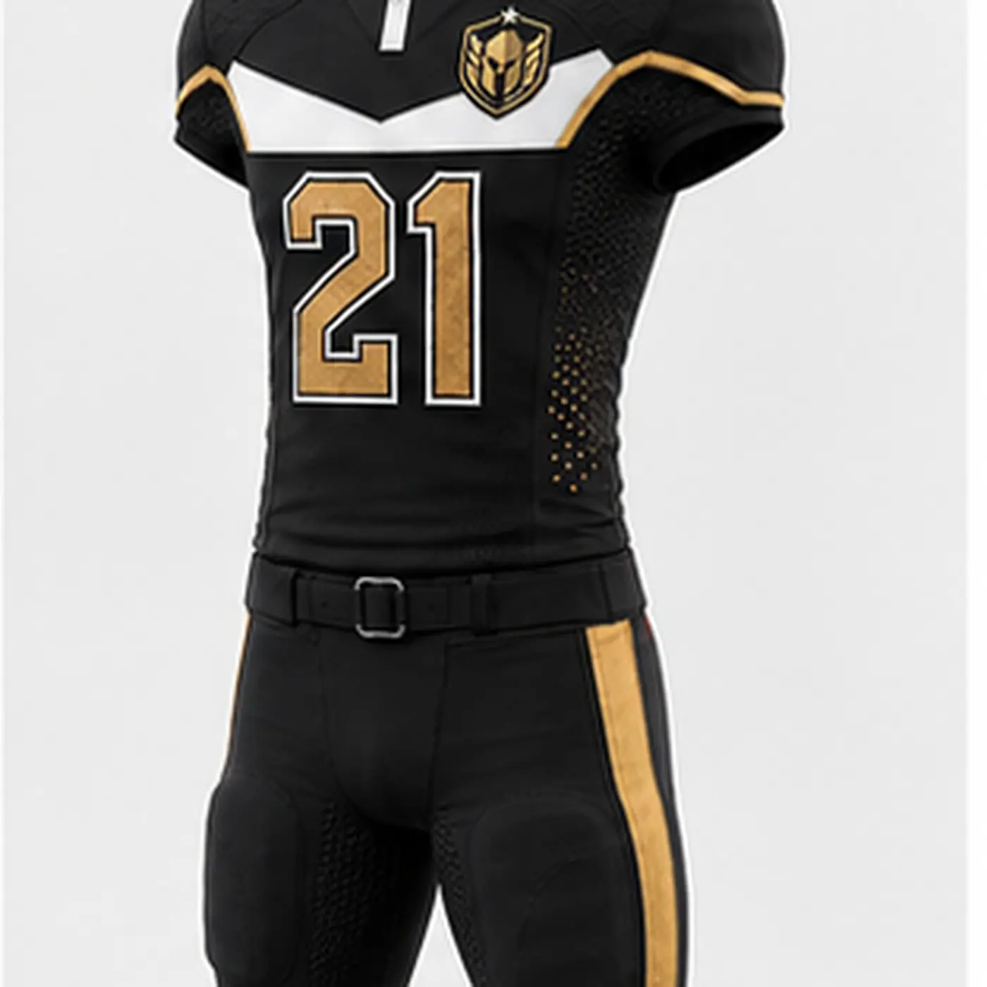 Black Gold Football Uniform