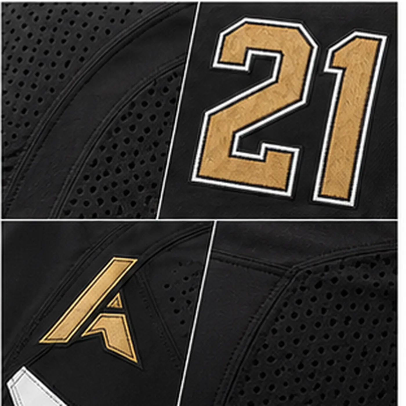 Black Gold Football Uniform