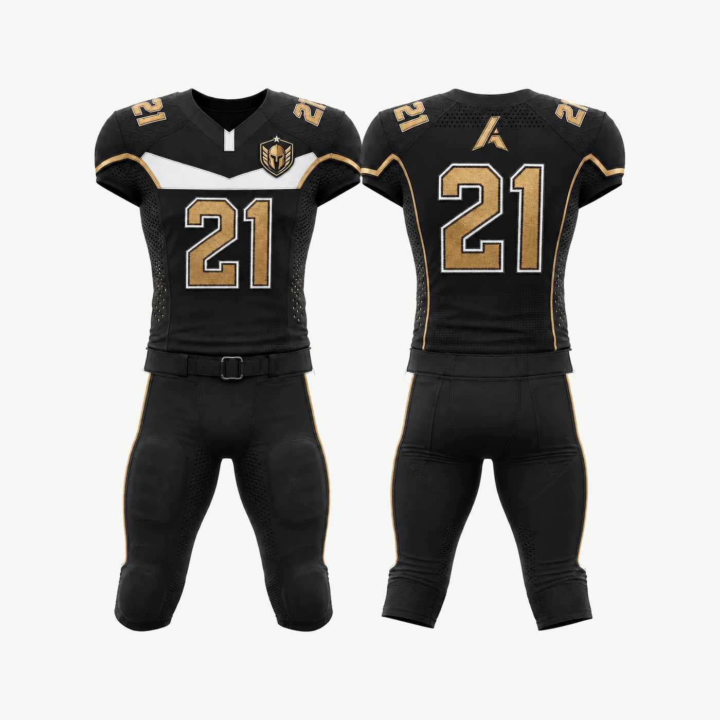 Black Gold Football Uniform