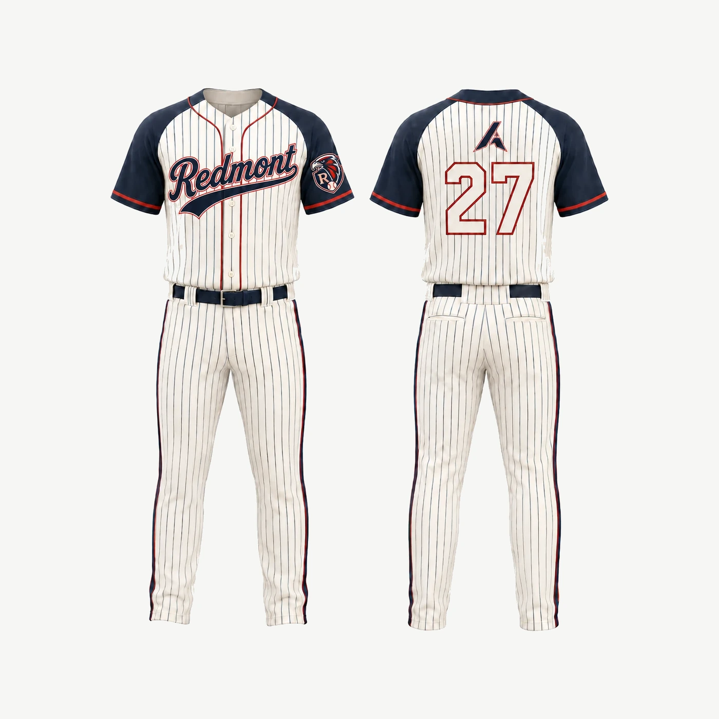 Redmont Pinstripe Baseball Uniform