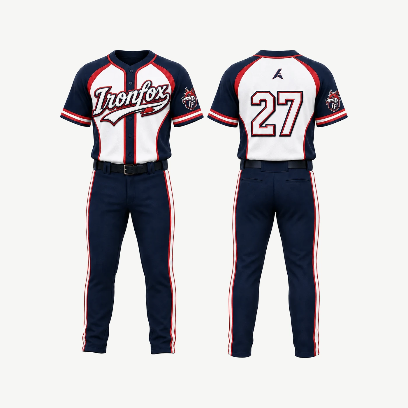 Ironfox Panel Baseball Uniform