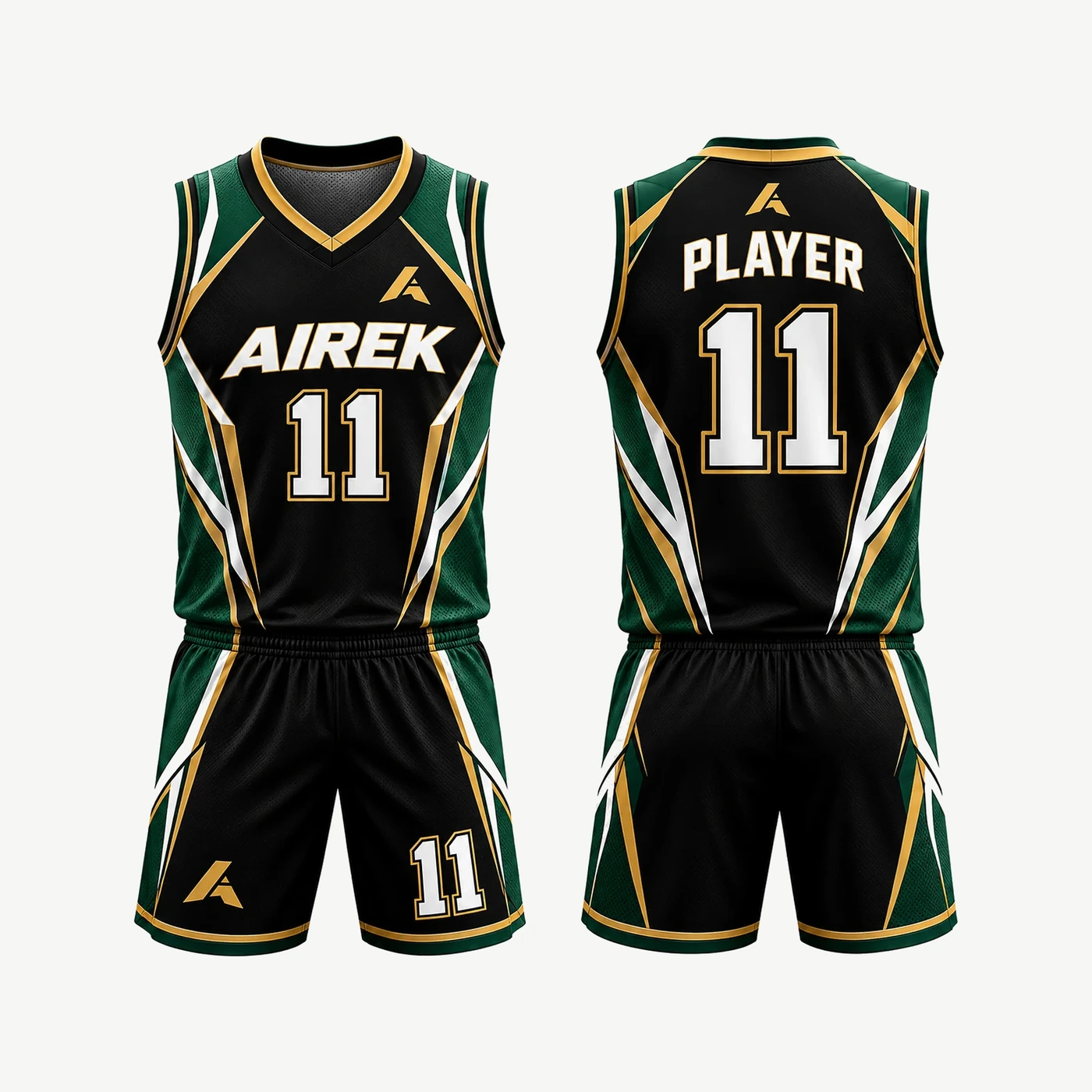 Forest Gold Basketball Uniform