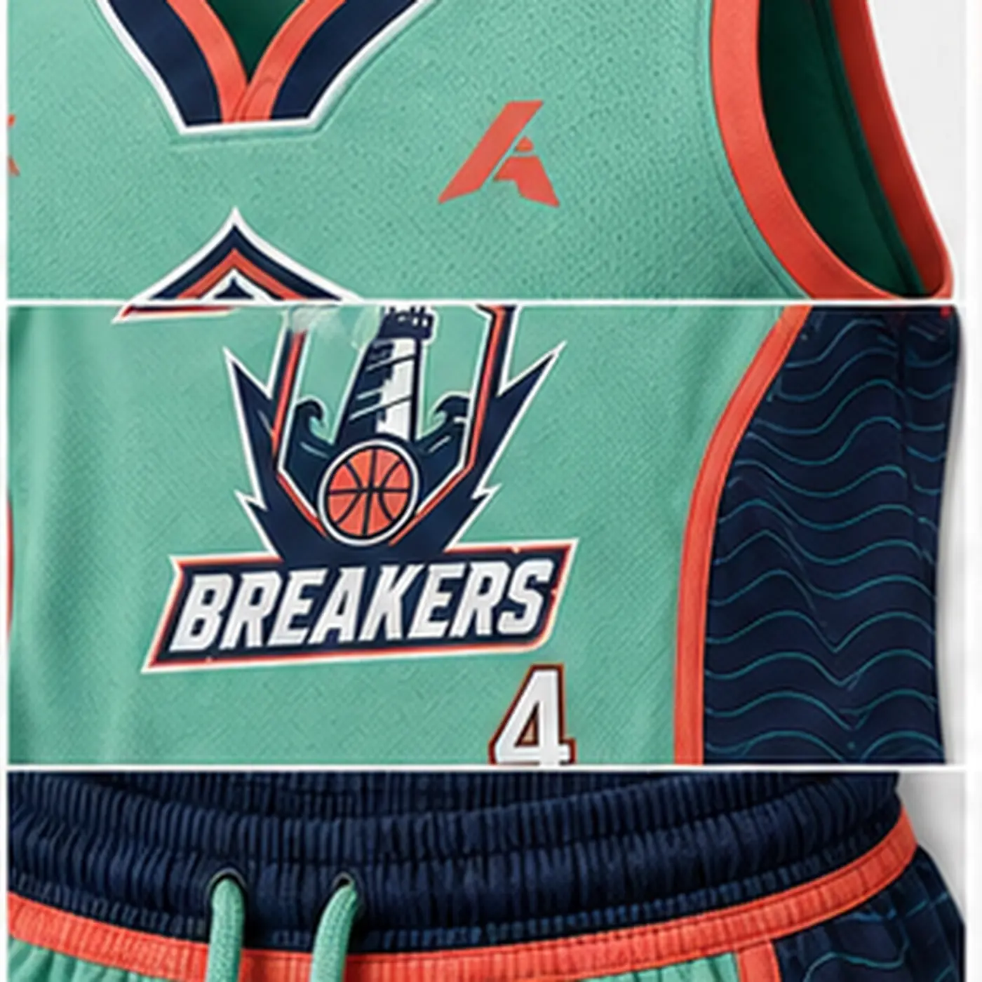 Aqua Breakers Basketball Uniform
