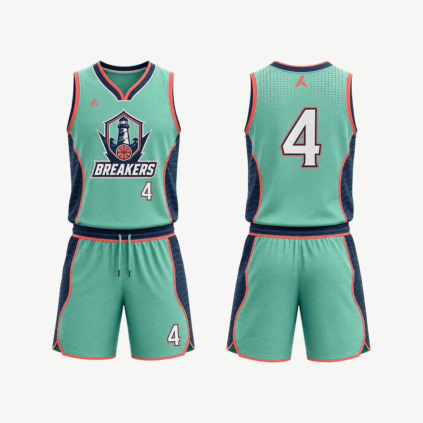 Aqua Breakers Basketball Uniform