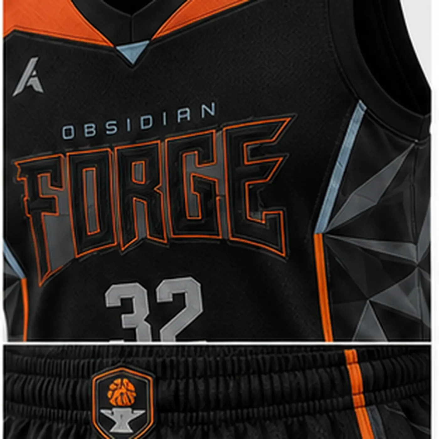 Obsidian Forge Basketball Uniform