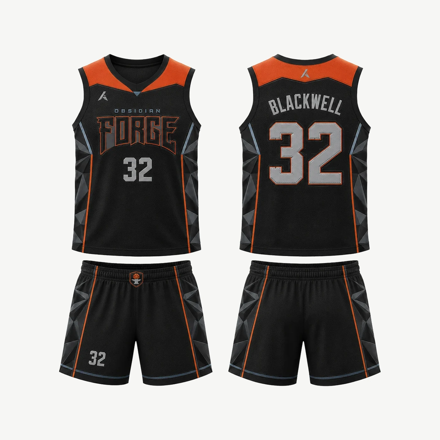 Obsidian Forge Basketball Uniform