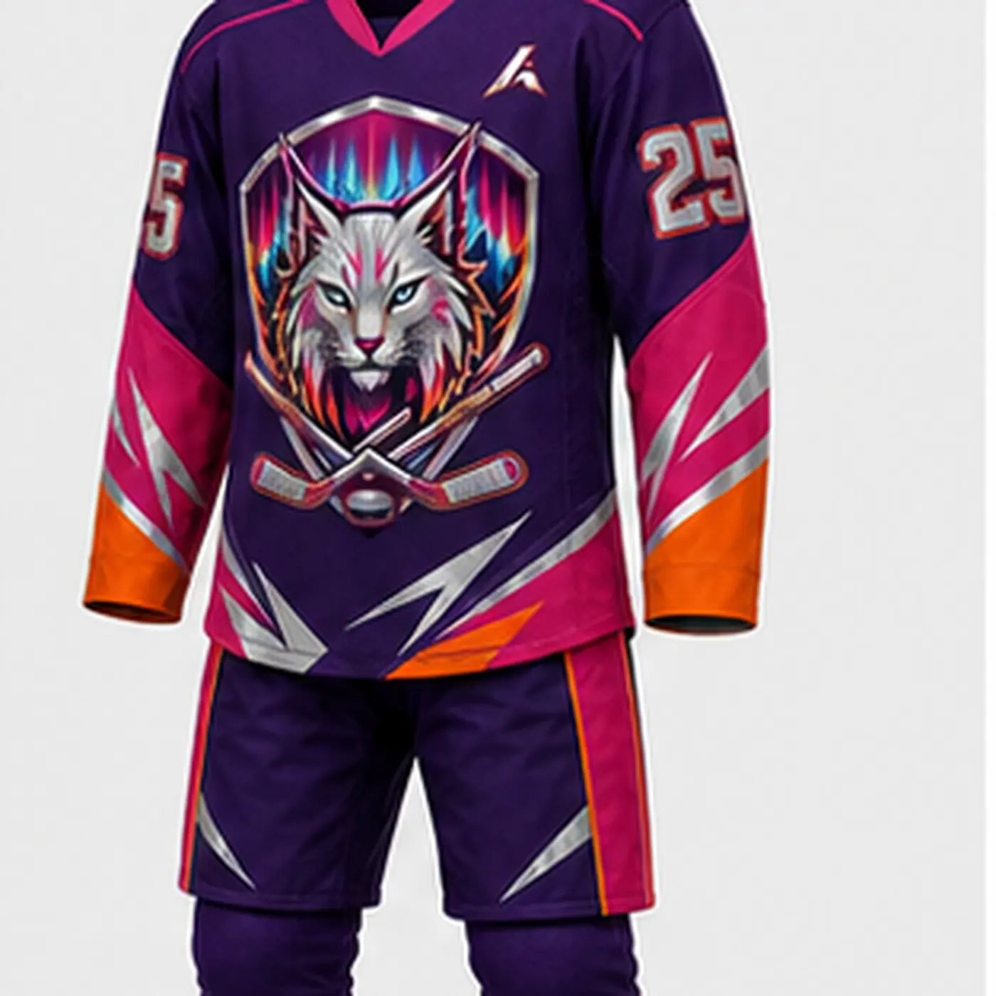 Violet Wolf Hockey Uniform