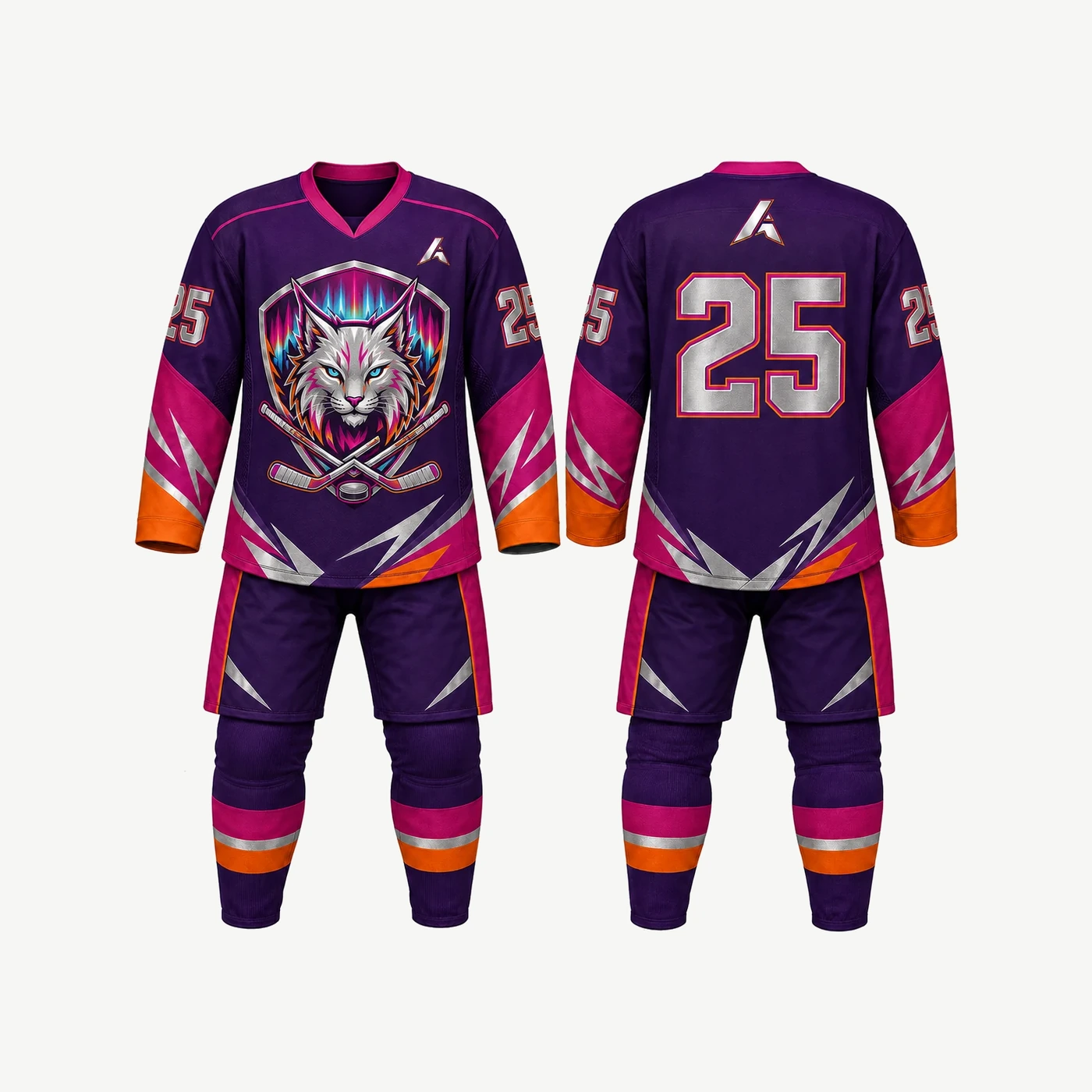Violet Wolf Hockey Uniform