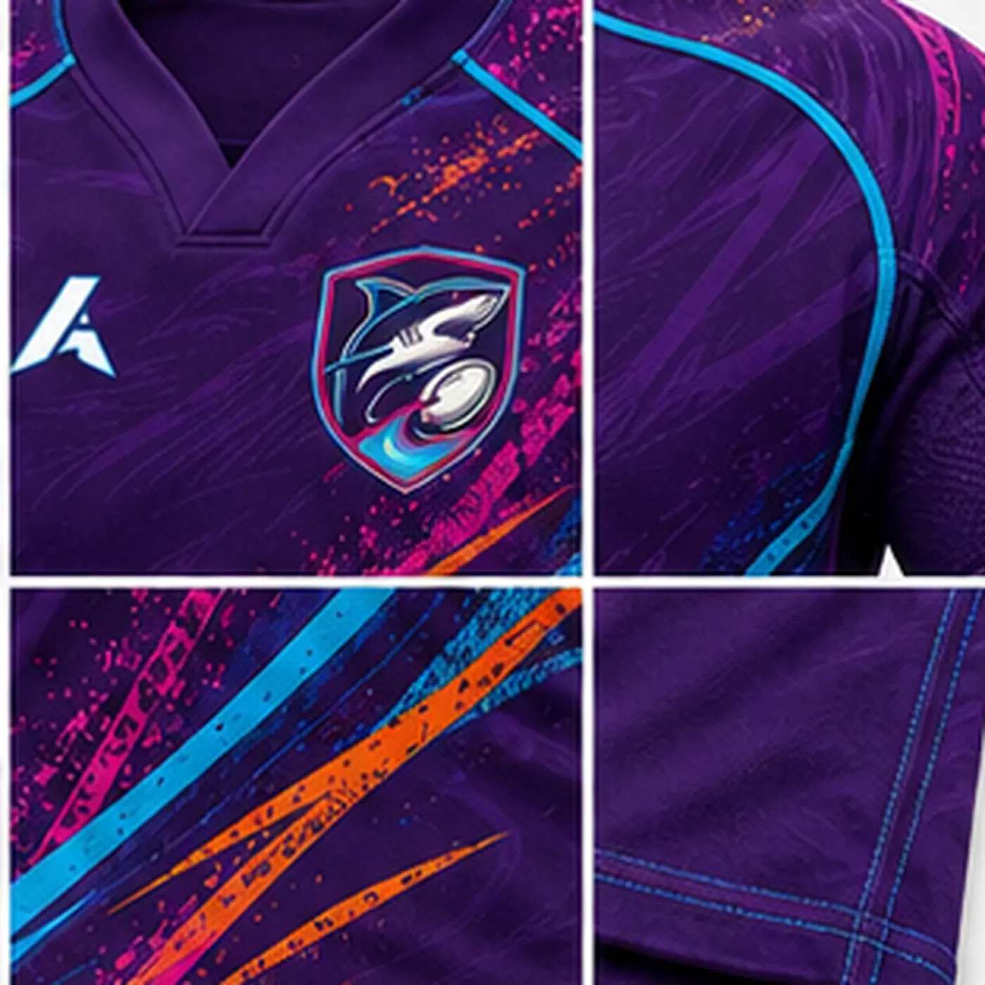 Neon Storm Rugby Uniform