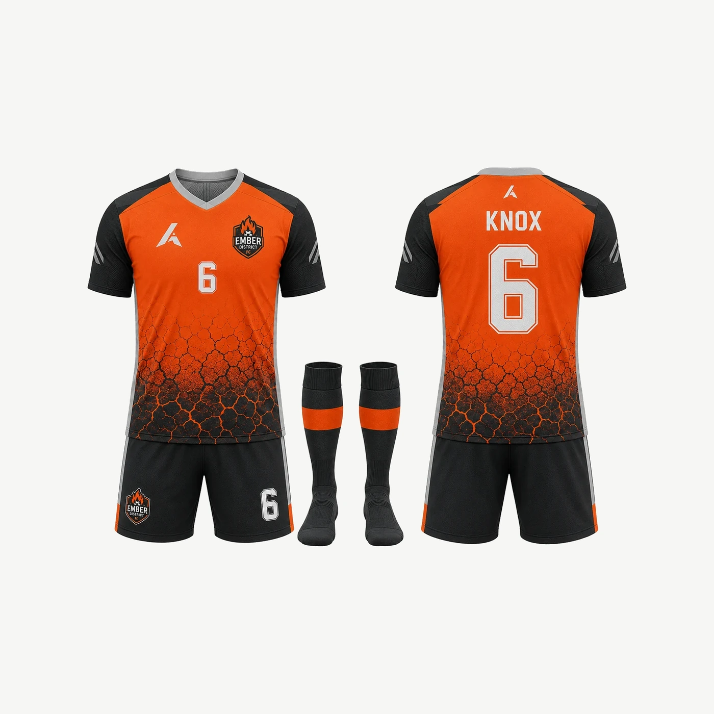 Ember Gradient Soccer Uniform