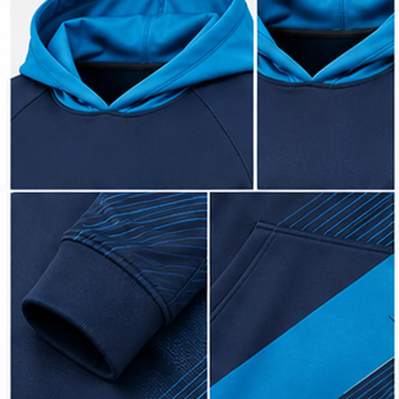 Cyan Velocity Sublimation Hoodie