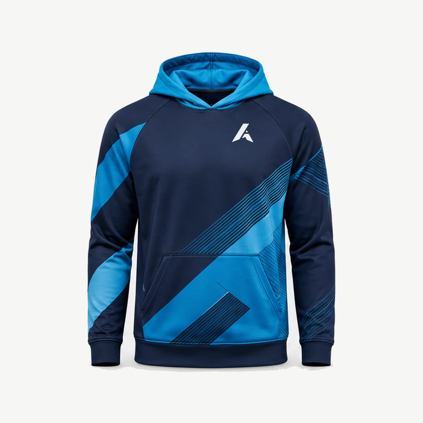 Cyan Velocity Sublimation Hoodie